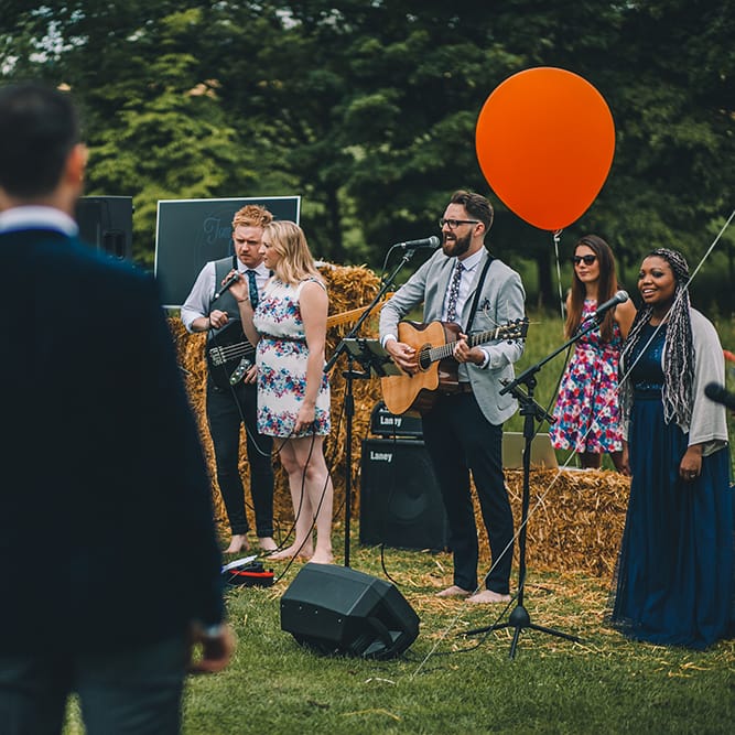 Outdoor Summer Wedding With Bright Colour Scheme With Colourful Homemade Decor And Images From Story + Colour Photography