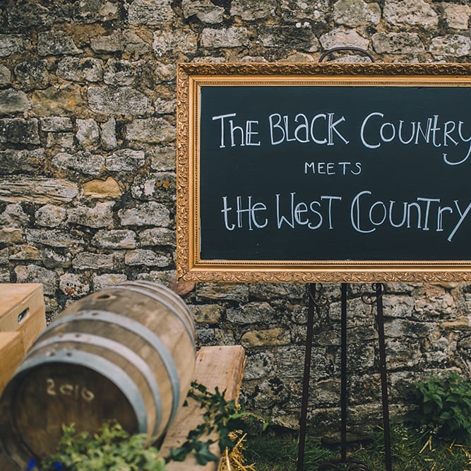 Chalkboard Signs For Wedding // Image By Story + Colour