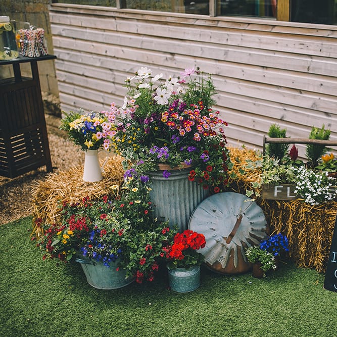 Outdoor Summer Wedding With Bright Colour Scheme With Colourful Homemade Decor And Images From Story + Colour Photography
