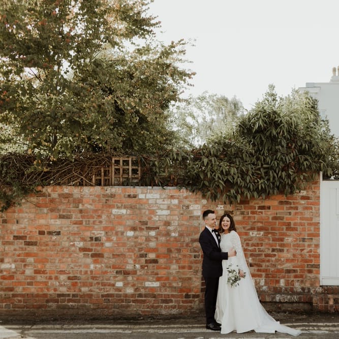 Emma Beaumont Bespoke Bride For A Stylish Intimate Town House Wedding In Cheltenham With Images From The Curries & Florals Ruby And The Wolf