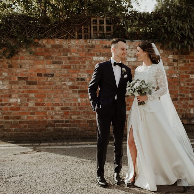 Emma Beaumont Bespoke Bride For A Stylish Intimate Town House Wedding In Cheltenham With Images From The Curries & Florals Ruby And The Wolf