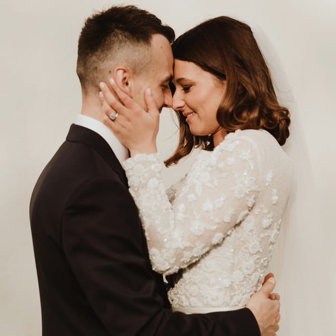 Emma Beaumont Bespoke Bride For A Stylish Intimate Town House Wedding In Cheltenham With Images From The Curries & Florals Ruby And The Wolf