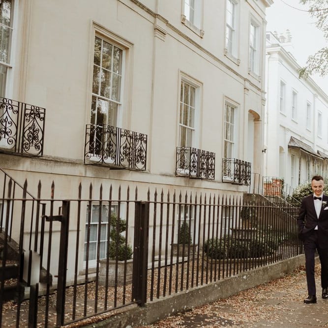 Emma Beaumont Bespoke Bride For A Stylish Intimate Town House Wedding In Cheltenham With Images From The Curries & Florals Ruby And The Wolf