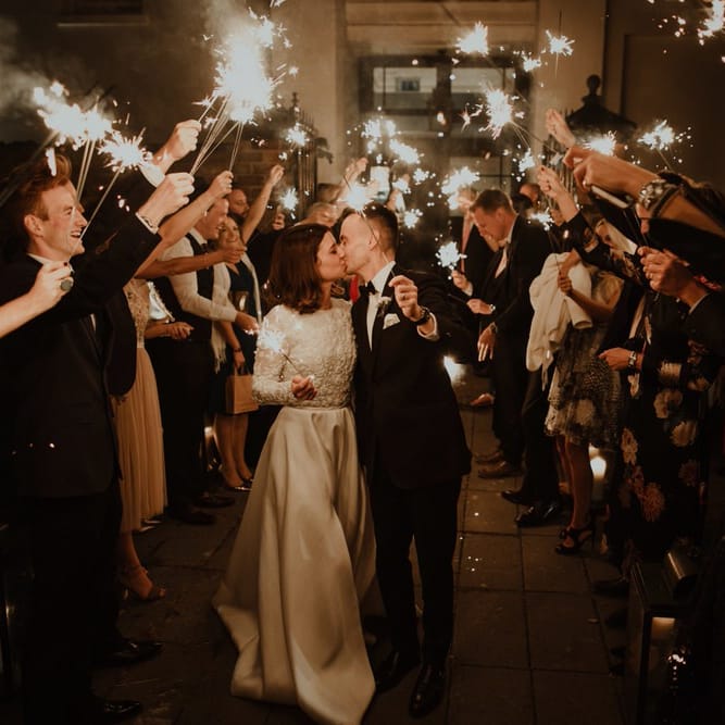 Sparkler Send Off Image By The Curries