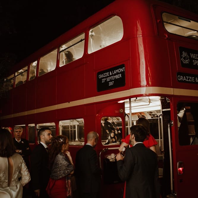 Red Double Decker London Bus For Wedding Image By The Curries
