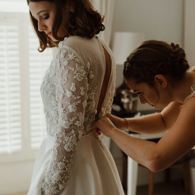 Emma Beaumont Bespoke Bride For A Stylish Intimate Town House Wedding In Cheltenham With Images From The Curries & Florals Ruby And The Wolf