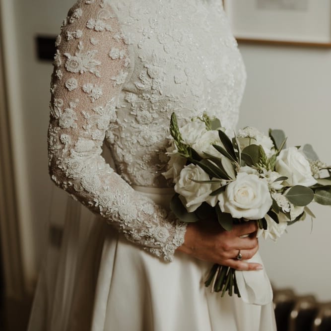 Emma Beaumont Bespoke Bride For A Stylish Intimate Town House Wedding In Cheltenham With Images From The Curries & Florals Ruby And The Wolf