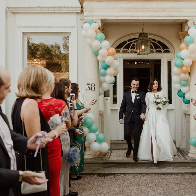 Emma Beaumont Bespoke Bride For A Stylish Intimate Town House Wedding In Cheltenham With Images From The Curries & Florals Ruby And The Wolf
