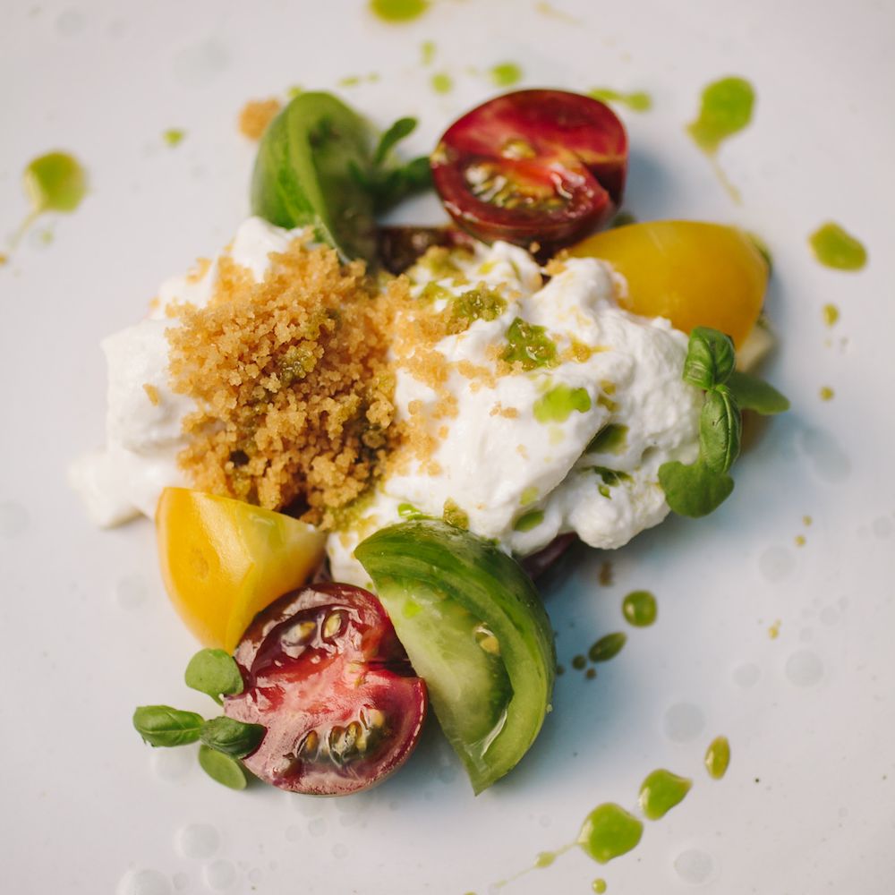 Wedding Burrata // Wedding Venue For Foodies Hampton Manor Hampton In Arden // Exclusive Use Wedding Venue With Michelin Star Restaurant Food Lovers Wedding
