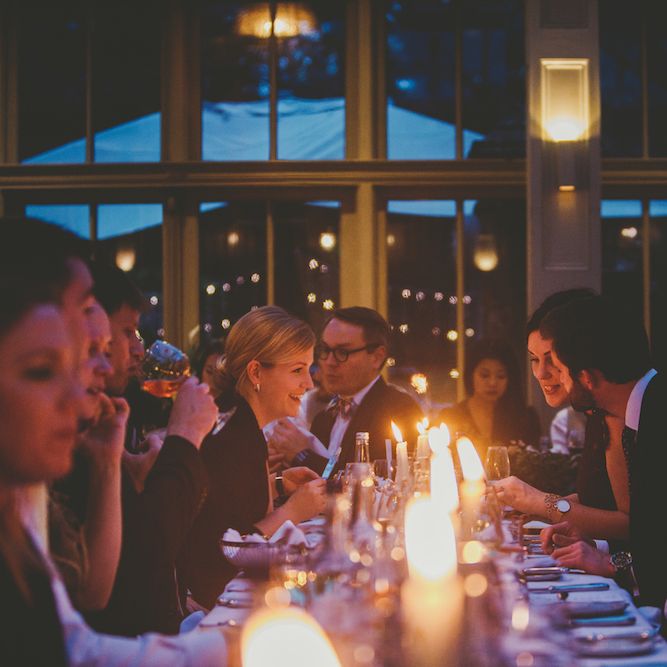 Wedding Breakfast // Wedding Venue For Foodies Hampton Manor Hampton In Arden // Exclusive Use Wedding Venue With Michelin Star Restaurant Food Lovers Wedding