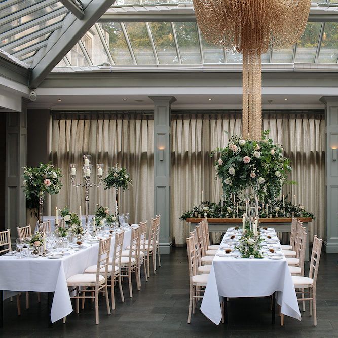 The Courtyard // Wedding Venue For Foodies Hampton Manor Hampton In Arden // Exclusive Use Wedding Venue With Michelin Star Restaurant Food Lovers Wedding