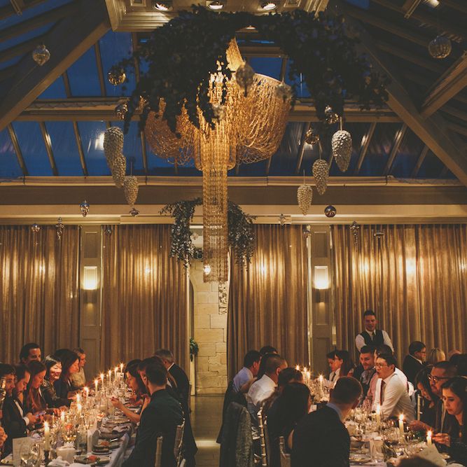 Wedding Breakfast // Wedding Venue For Foodies Hampton Manor Hampton In Arden // Exclusive Use Wedding Venue With Michelin Star Restaurant Food Lovers Wedding