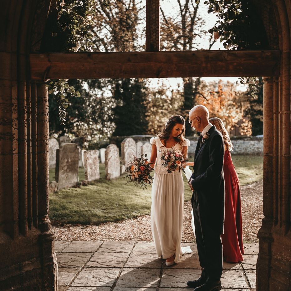 Arriving At The Church