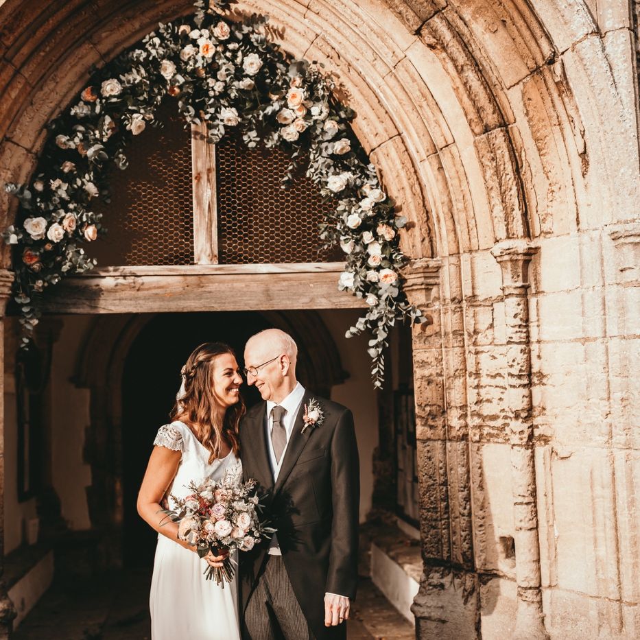 Floral Arch on Church