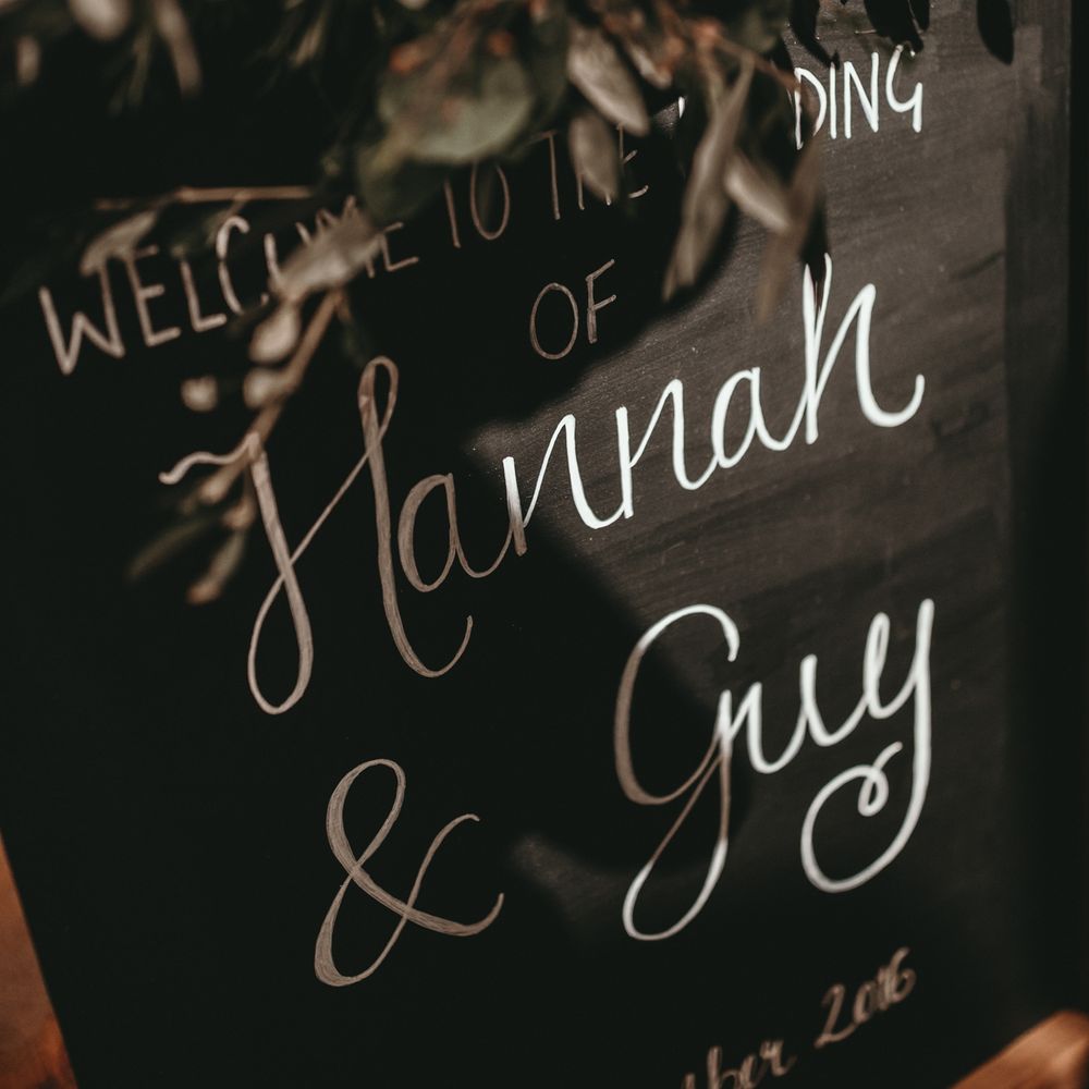 Hand Written Table Plan