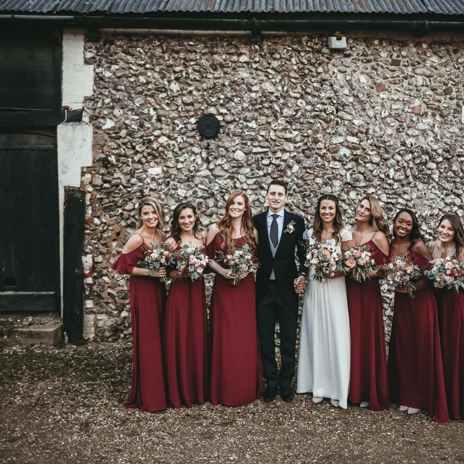 Rewritten Bridesmaids Dresses | Cold Shoulder Bridesmaids Dresses