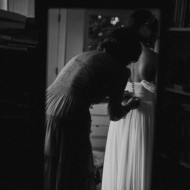 Jenny Yoo Bride For An Outdoor Farm Wedding In Maryland USA With Bridesmaids In Mismatched Dresses & Images From Erin Krespan