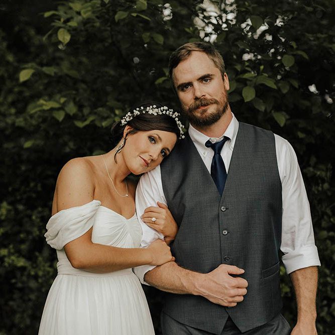 Jenny Yoo Bride For An Outdoor Farm Wedding In Maryland USA With Bridesmaids In Mismatched Dresses & Images From Erin Krespan