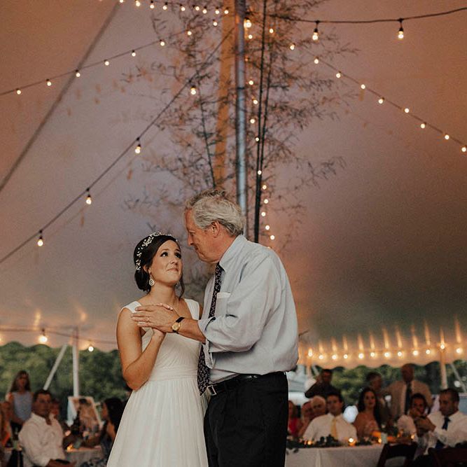 Jenny Yoo Bride For An Outdoor Farm Wedding In Maryland USA With Bridesmaids In Mismatched Dresses & Images From Erin Krespan