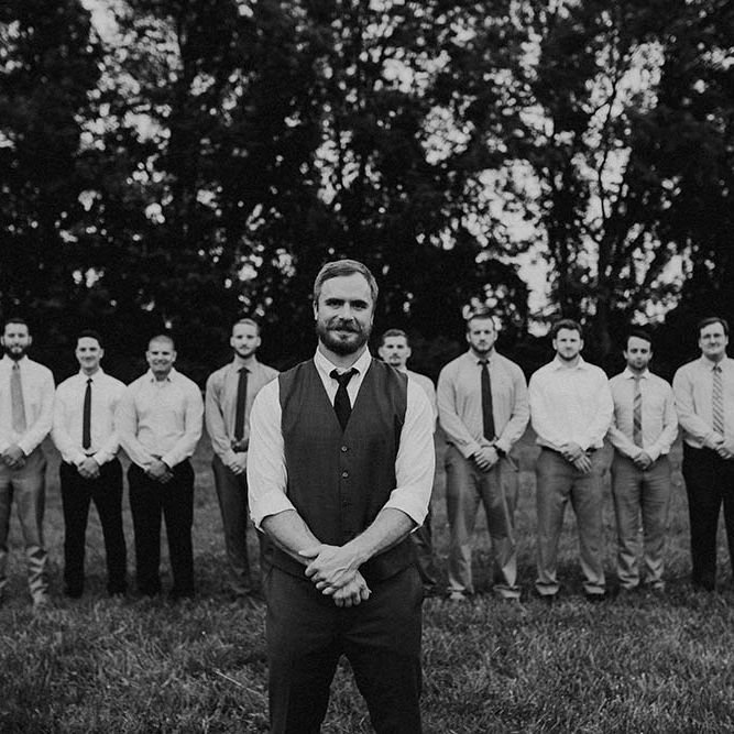 Jenny Yoo Bride For An Outdoor Farm Wedding In Maryland USA With Bridesmaids In Mismatched Dresses & Images From Erin Krespan