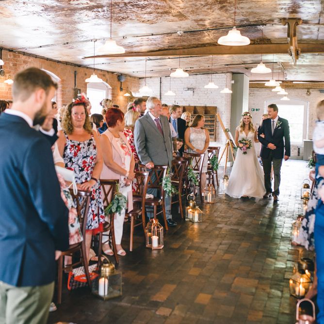 Wedding Ceremony at The West Mill in Derbyshire by Matt Brown Photography