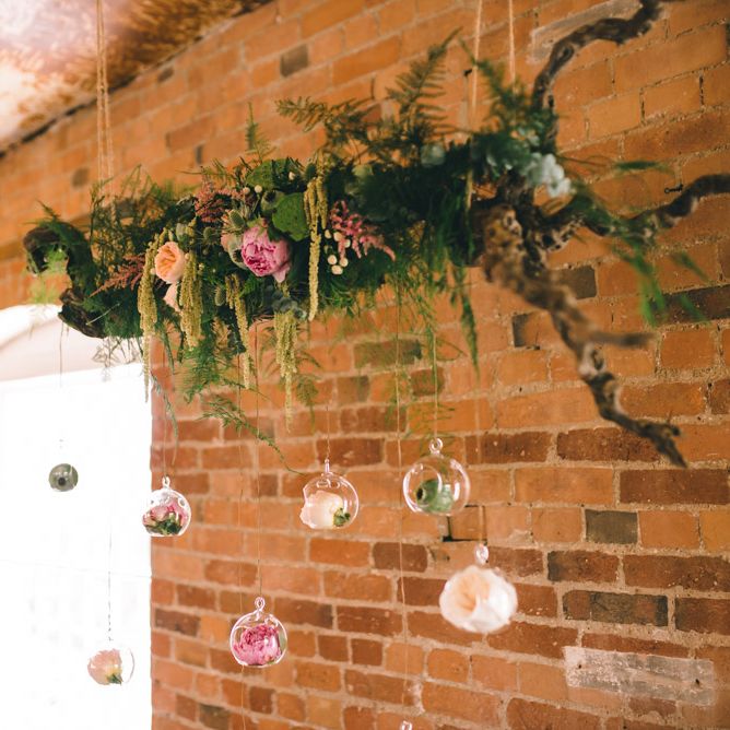 Altar Floral Hanging Display by Matt Brown Photography