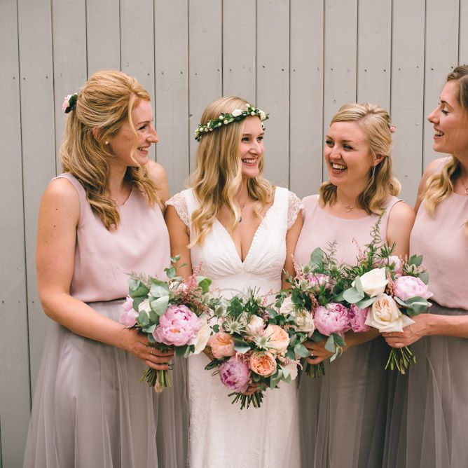 Bride & Bridesmaids in Bespoke Mariée Gowns