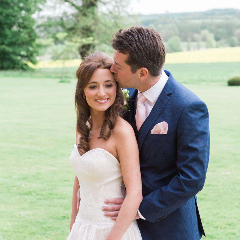 Bride in Sarah Bussey from Ivory & Co. Gown | Elegant Blush Pink & White Wedding at Aynhoe Park in Oxfordshire | Lucy Davenport Photography