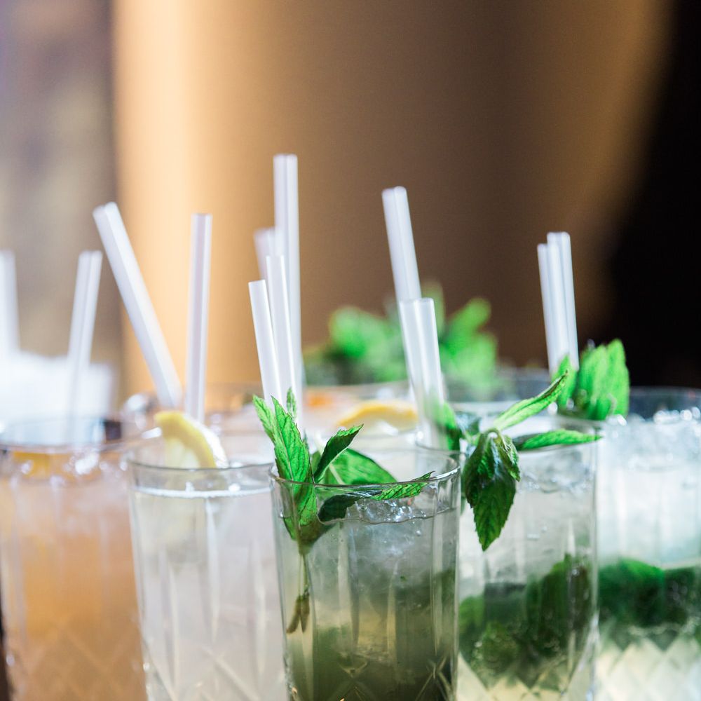 Mojitos | Elegant Blush Pink & White Wedding at Aynhoe Park in Oxfordshire | Lucy Davenport Photography