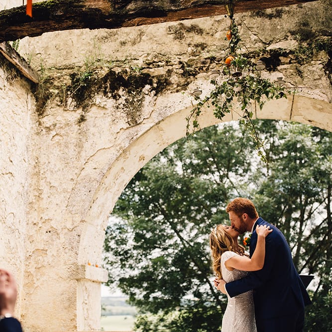 Outdoor Humanist Ceremony Kiss The Bride