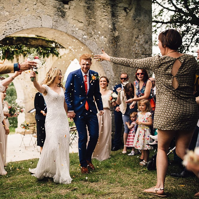 Outdoor Humanist Ceremony Married | Confetti