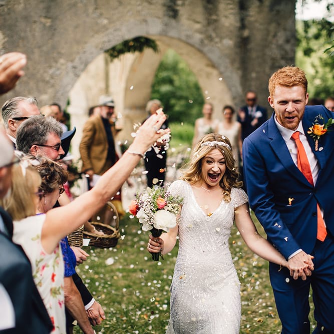 Outdoor Humanist Ceremony Married | Confetti