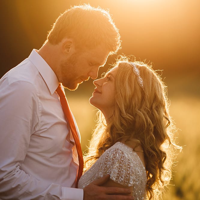 Bride & Groom Sunset