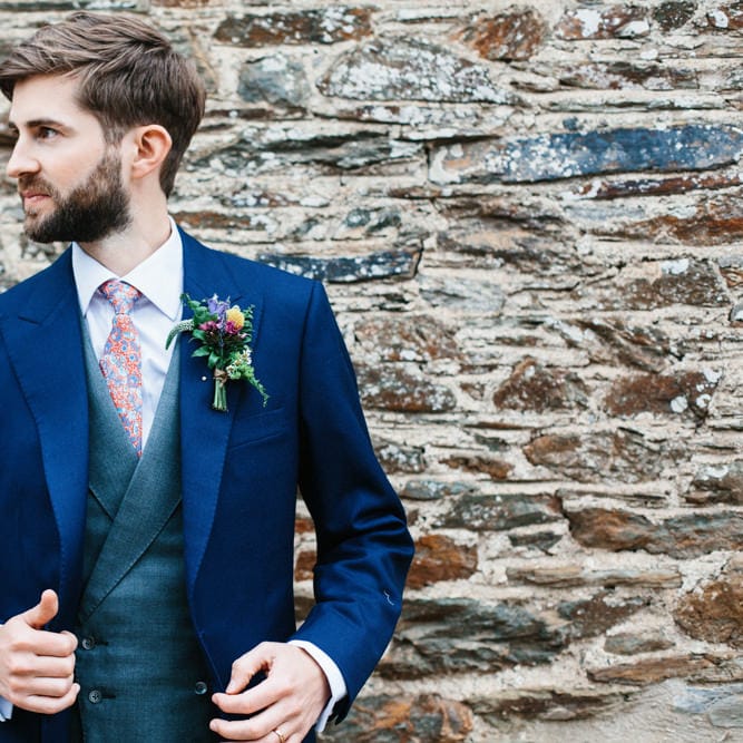 Rime Arodaky Bride For A Rustic Wild Flower Filled Wedding at Anran Devon With Mismatched Bridesmaids Dresses & Images From A Thing Like That Photography