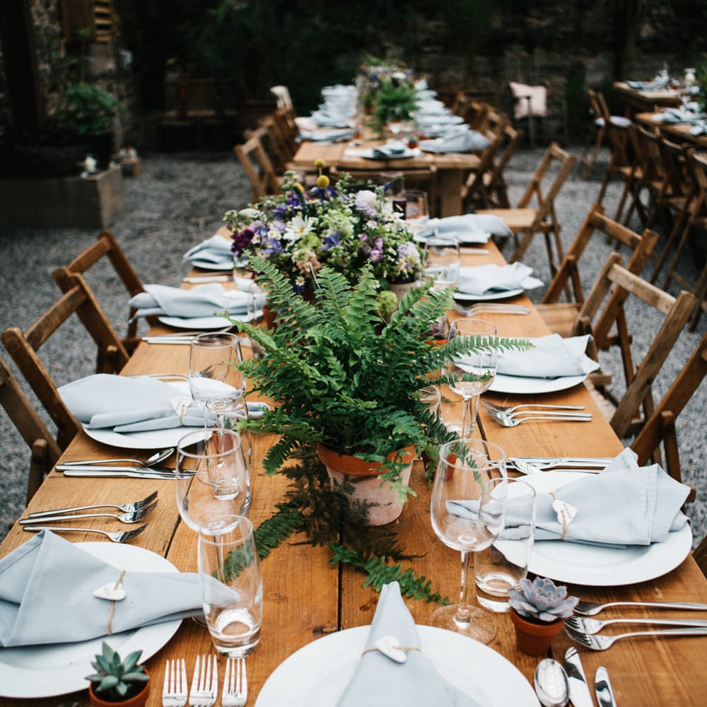 Rime Arodaky Bride For A Rustic Wild Flower Filled Wedding at Anran Devon With Mismatched Bridesmaids Dresses & Images From A Thing Like That Photography
