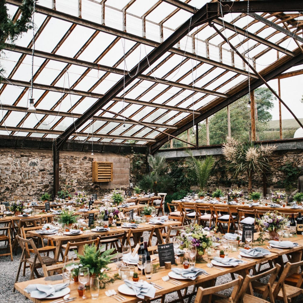 Rime Arodaky Bride For A Rustic Wild Flower Filled Wedding at Anran Devon With Mismatched Bridesmaids Dresses & Images From A Thing Like That Photography