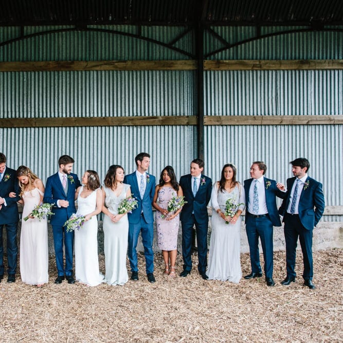 Rime Arodaky Bride For A Rustic Wild Flower Filled Wedding at Anran Devon With Mismatched Bridesmaids Dresses & Images From A Thing Like That Photography