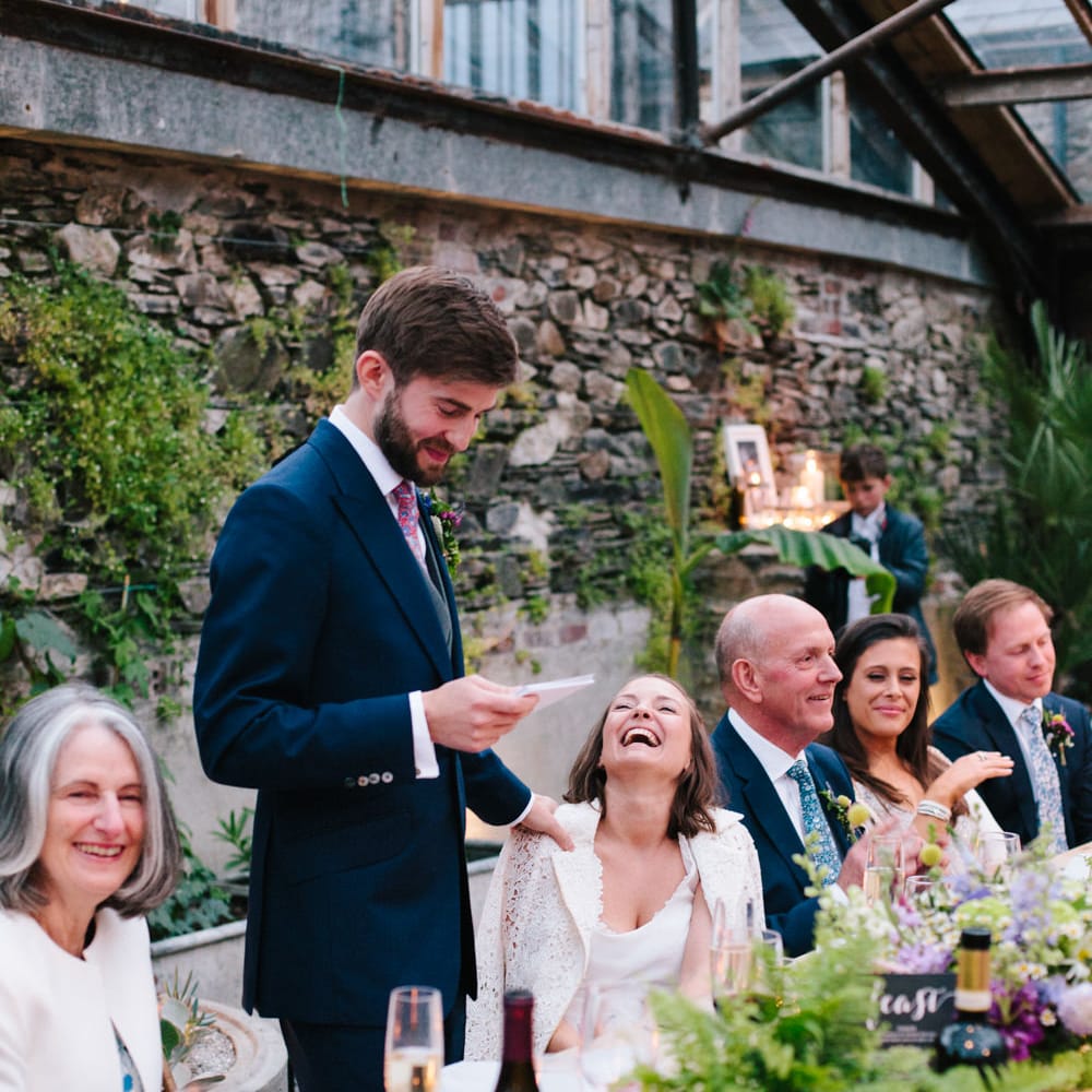 Rime Arodaky Bride For A Rustic Wild Flower Filled Wedding at Anran Devon With Mismatched Bridesmaids Dresses & Images From A Thing Like That Photography