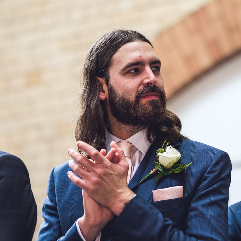 Wedding Ceremony | Wedding Guest | Contemporary City Wedding at People's History Museum & Hope Mill Theatre, Manchester Planned by Alternative Weddings MCR | Babb Photography