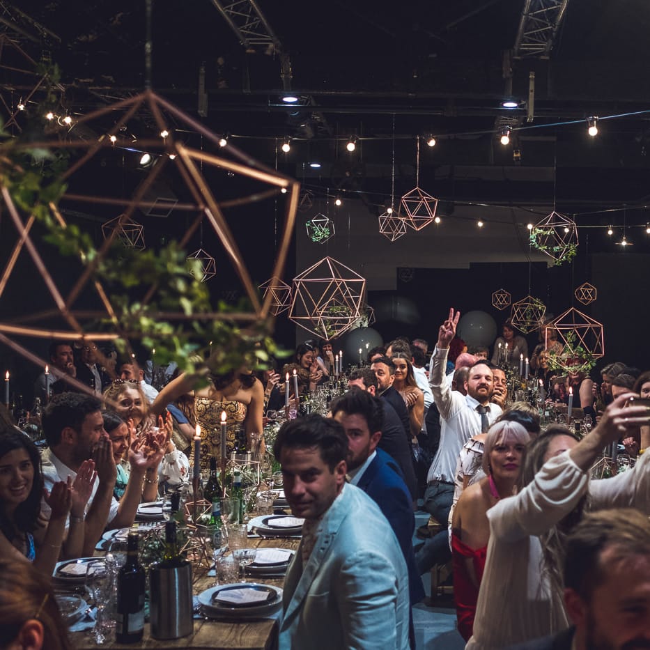 Wedding Reception | Contemporary City Wedding at People's History Museum & Hope Mill Theatre, Manchester Planned by Alternative Weddings MCR | Babb Photography