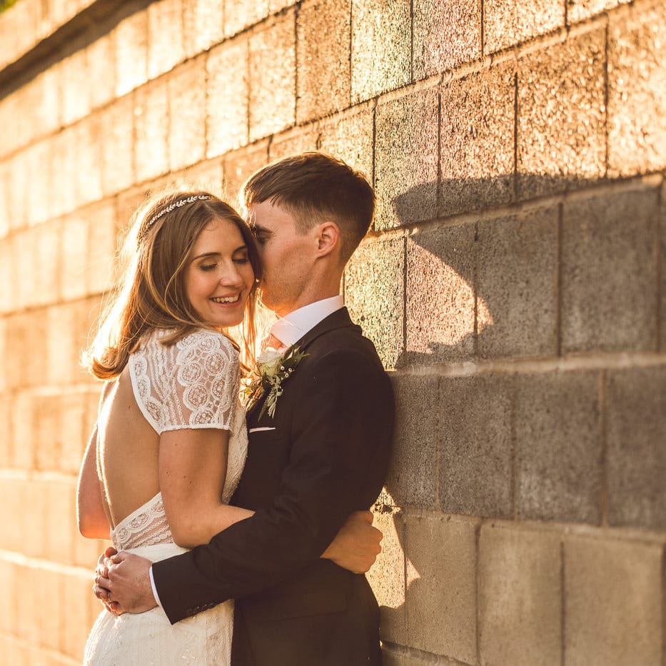 Bride in Lenora Watters Gown | Groom in Navy Suit | Contemporary City Wedding at People's History Museum & Hope Mill Theatre, Manchester Planned by Alternative Weddings MCR | Babb Photography