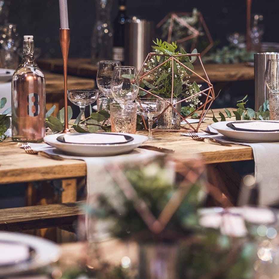 Tablescape | Contemporary City Wedding at People's History Museum & Hope Mill Theatre, Manchester Planned by Alternative Weddings MCR | Babb Photography