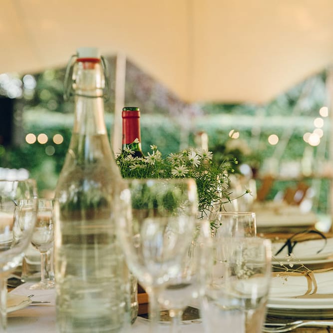 Stretch Tent Wedding Reception