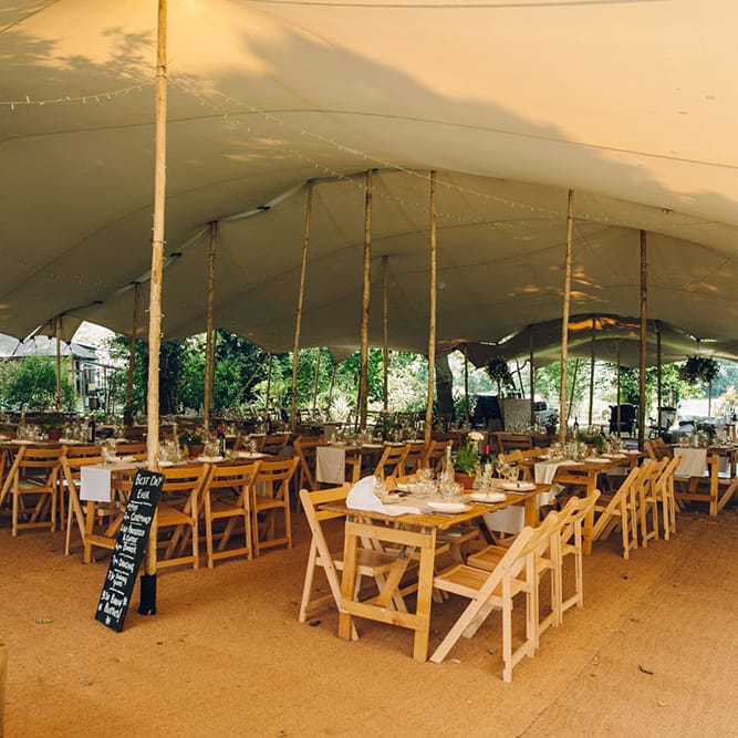 Stretch Tent Wedding Reception