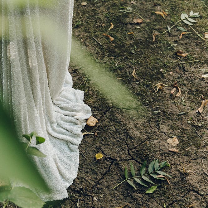 Sequinned Bridal Gown by Harriet Holling