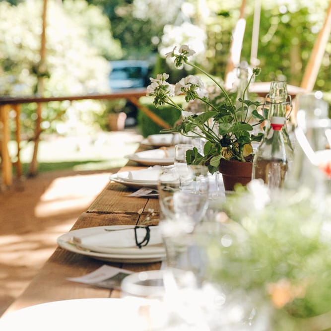Stretch Tent Wedding Reception