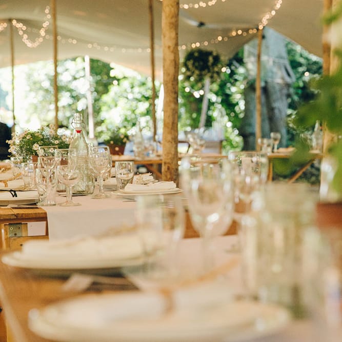 Stretch Tent Wedding Reception