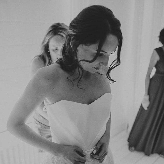 Bride In Stephanie Allin Wedding Dress