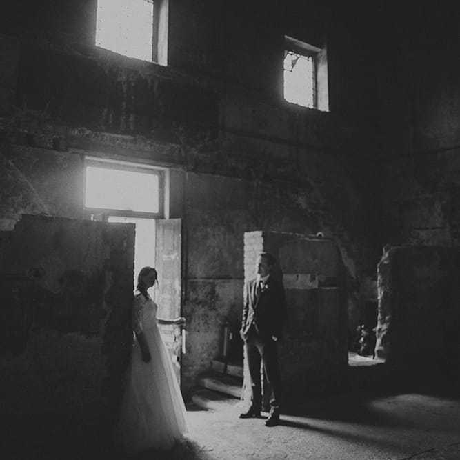 Bride In Stephanie Allin Wedding Dress