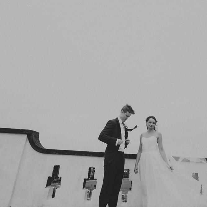 Bride In Stephanie Allin Wedding Dress